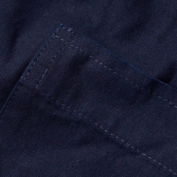 material shot of the pocket on The Jack in Indigo Oxford