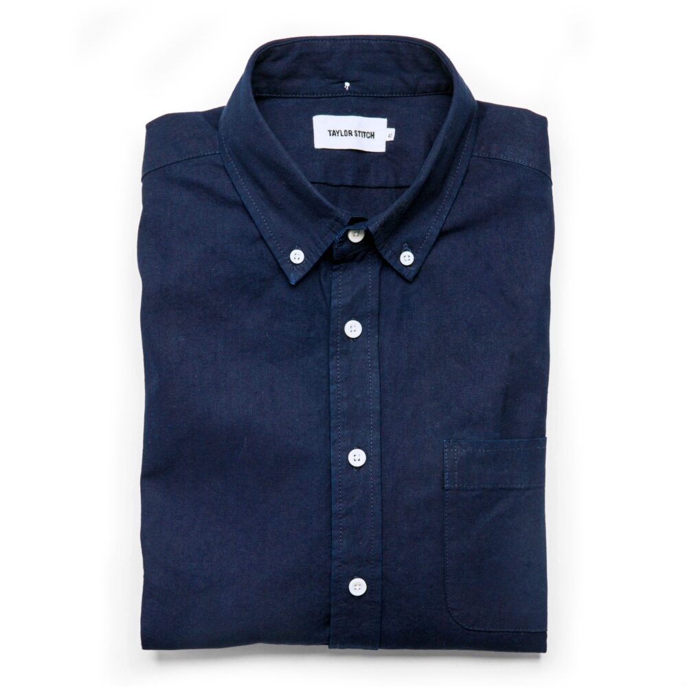 flatlay of The Jack in Indigo Oxford