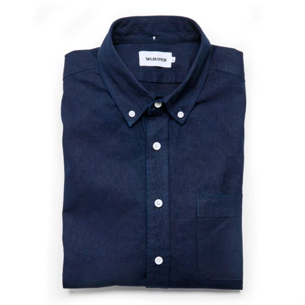 flatlay of The Jack in Indigo Oxford