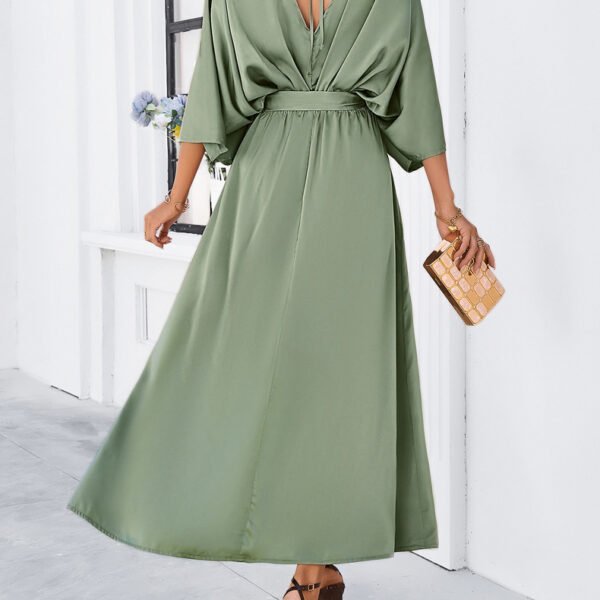 Celebrity light evening dress green